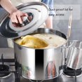 thumbnail image 5 of Stainless Steel Stockpot Deep Cooking Pot with Lid,Large Soup Pot for Cooking,Versatile Cookware Round Barrel Simmer Pot for Canteens Simmering Cooking, 5 of 8