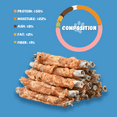 thumbnail image 5 of ASMPET Chicken Wrapped Cod Skin Dog Treats Natural Chew for Small Medium Large Dogs, 10.6oz Pouch, 5 of 10