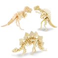 thumbnail image 1 of Puzzle de madera Georgie Porgy 3D para niños T-Rex Spinosaurus Stegosaurus, 1 of 9