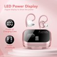 thumbnail image 3 of 120H Wireless Earbuds, 4.7g Lightweight, IPX7 Waterproof, Deep Bass 2.0, Secure Over-Ear Fit for Running & Sports（Rose Gold）, 3 of 14