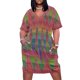 thumbnail image 1 of Vestido largo de verano para mujer traje holgado con bolsillos estilo coreano color arcoíris, 1 of 6