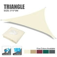 thumbnail image 2 of Sun Shade Sail Triangle Waterproof 6.5/10/12/16FT Outdoor Garden Patio Party Sunscreen Awing Triangle Canopy 98% UV Block with Free Rope, 2 of 6