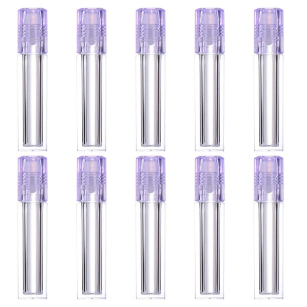 YVE 1 Set 10pcs Roller Lip Oil Bottle Clear Lip Gloss Empty Oil Bottles