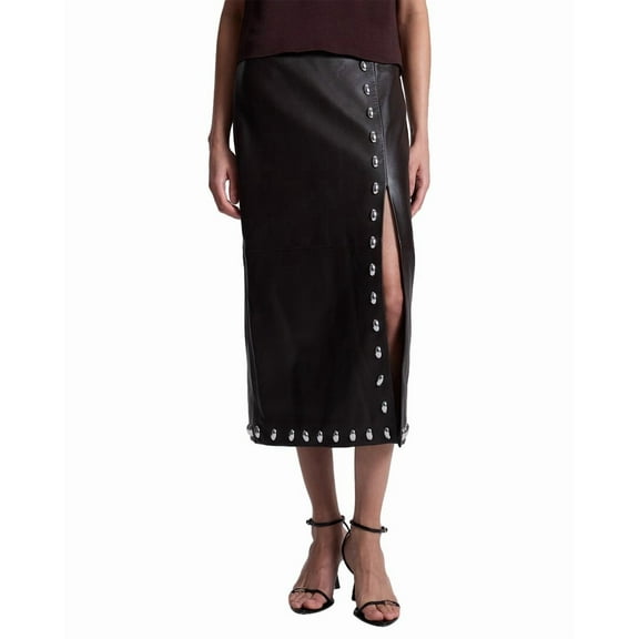A.L.C. womens Naomi Leather Skirt, 0