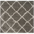 thumbnail image 2 of SAFAVIEH Belize Joisse Geometric Plush Shag Area Rug, Grey/Taupe, 6'7" x 6'7" Square, 2 of 5