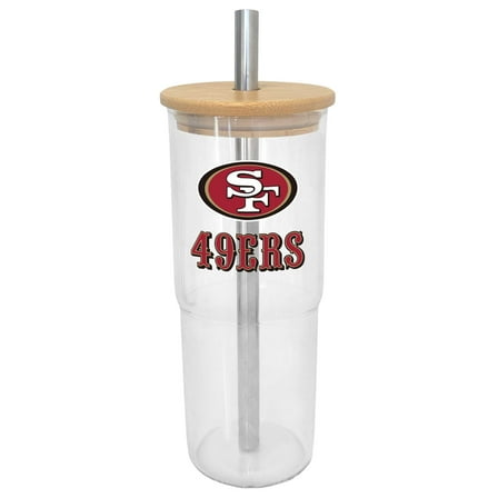 San Francisco 49ers 24oz. Glass Tumbler