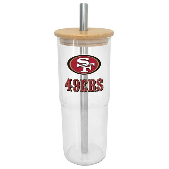 San Francisco 49ers 24oz. Glass Tumbler