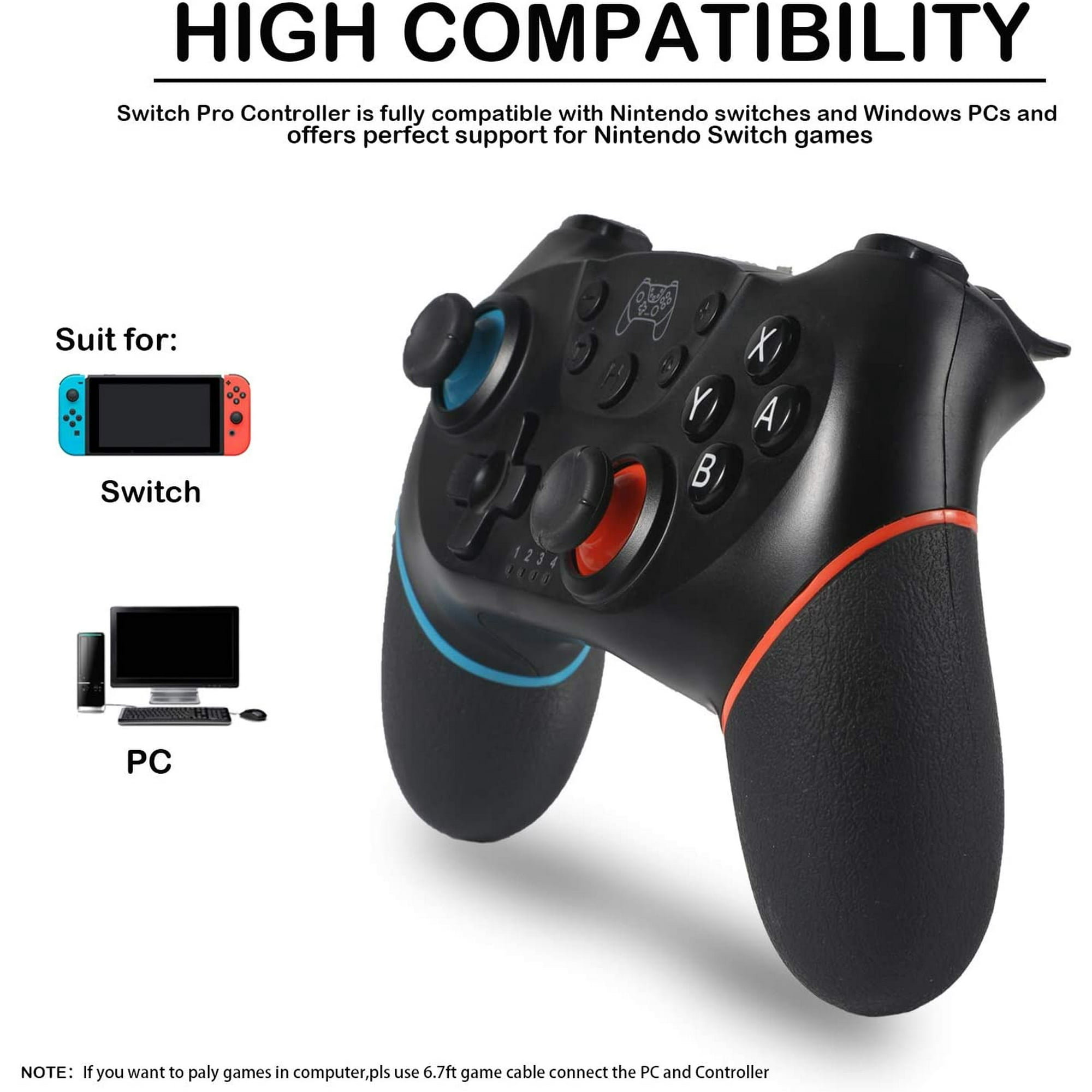 Wireless Pro Controller For Nintendo Switch Sefitopher Bluetooth Switch Pro Controller Gampad Joypad Pc Controller Walmart Canada