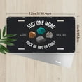 thumbnail image 2 of License Plate, Rock Collecting Motto Decorative Front,Personalized Stainless Steel License Plate Cover For Men Women,12.2" X 6.2", 2 of 6