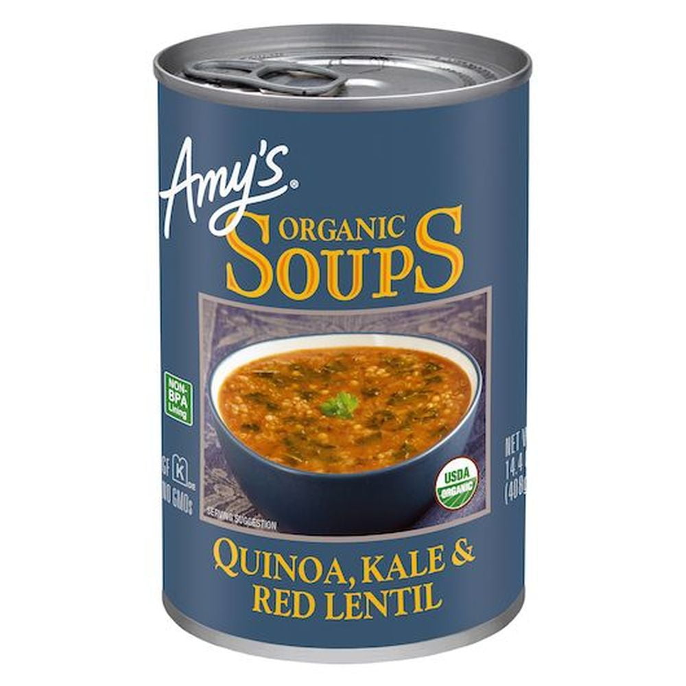 Amys Organic Kale and Red Lentil Quinoa Soup, 14.4 Ounce 12 per case