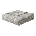 thumbnail image 3 of Trigon Taupe 3-Piece All-Season Soft Woven Matelasse Jacquard Reversible Cotton Blend Quilt Set - King, 3 of 5