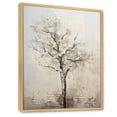 thumbnail image 2 of Designart "Beige Minimalism Baobab Tree III" Tree Baobab Floater Framed Canvas Prints, 2 of 5