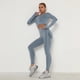 thumbnail image 2 of Conjunto de 2 piezas para mujer, ropa de gimnasio, Sujetador deportivo de Yoga sin costuras, Top corto, mallas de cintura alta, ropa deportiva para Fitness, trajes de entrenamiento para mujer, 2 of 5