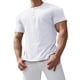 thumbnail image 4 of pstuiky camisetas de hombre, Blusa informal de manga corta con cuello vuelto, bolsillos cargo, botones y color liso para hombre camisetas de hombre xl, 4 of 5