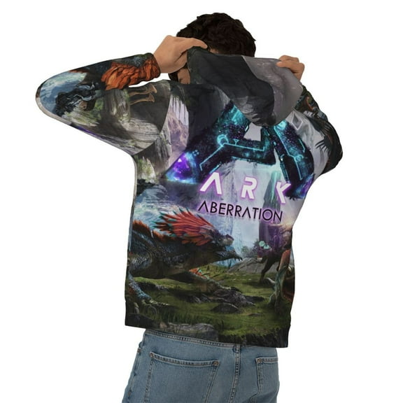 Unisex Ark Survival Pullover Hoodie Realistic 3d Print Graphic Hooded Sweatshirts With Pocket For Men Women