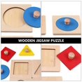 thumbnail image 4 of 4 Piezas Tablero de rompecabezas geométrico Montessori Forma múltiple Botón de rompecabezas Rompecabezas de madera Material de aprendizaje preescolar Juguetes Juguetes educativos Xemadio ZH-480, 4 of 8