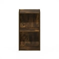 thumbnail image 4 of Furinno Pasir 2-Tier Open Shelf Bookcase in Amber Pine, 4 of 6