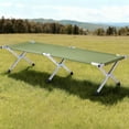 thumbnail image 6 of FENGFAN RHB-03A Portable Folding Camping Cot Aluminum Tube Oxford Army Green Outdoor Sleeping Bed with Carry Bag, 6 of 8