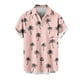 thumbnail image 2 of Blusa y camisa de manga corta con cuello vuelto para hombre, estilo casual, con cuello estampado, manga corta, botones, moda, cárdigan con bolsillo, blusa de poliéster para hombre, 2 of 4