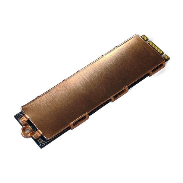 Enfriador de disipador de calor SSD M.2 de cobre con almohadilla térmica de silicona para computadora portátil (1 lado) Likrtyny Para estrenar