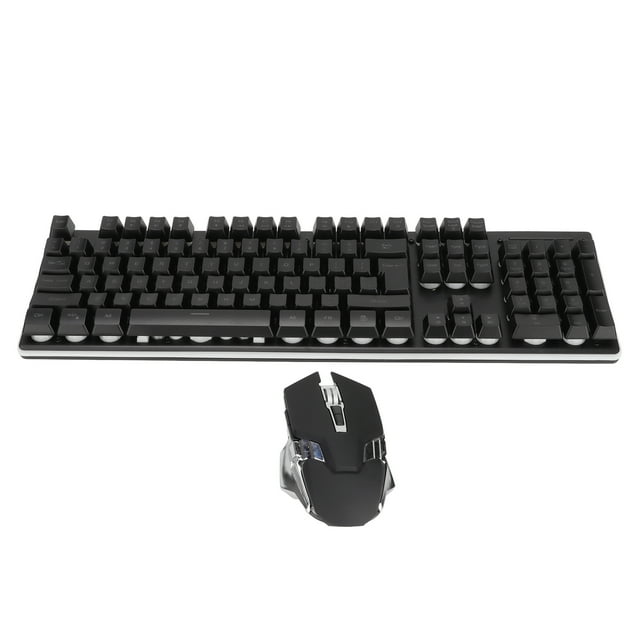 Combo de ratón y teclado RGB retroiluminado con LED, batería recargable de 2000mAh, ratón 7D de 3200DPI, juego de ratón y teclado inalámbrico para jugadores de PC