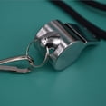 thumbnail image 5 of Techtongda Football Soccer Sports Metal Referee Whistle Black Lanyard Emergency Survival, 5 of 5