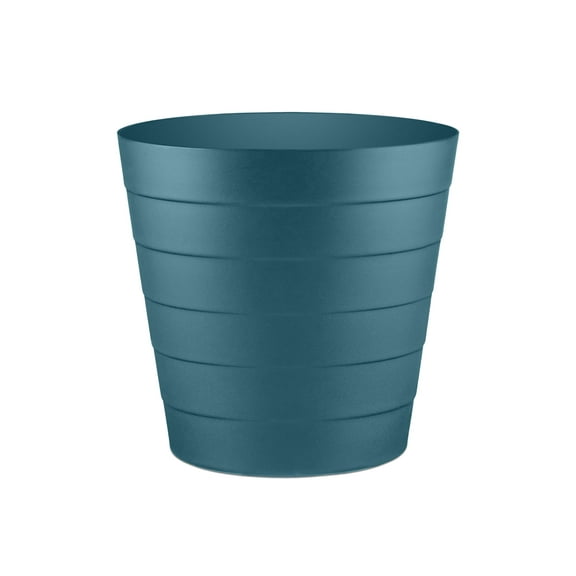 Luxuriaz Small Compact Trash Can, 2.1 Gallon, Blue, Restroom and Office Waste Basket, 1 Pack