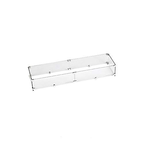 American Fire Glass 36 x 6" Glass Fire Table Wind Guard Flame Shield