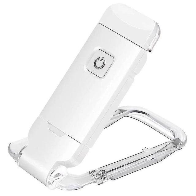 Luz de lectura, ámbar y blanco cálido, luz de lectura con clip, luz de lectura LED recargable por USB, 3 niveles de brillo ajustables, 1 unidad