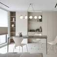 thumbnail image 3 of Dazzle 36 in. 5-Light Indoor Brass Finish Chandelier with Light Kit, 3 of 5