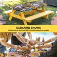 thumbnail image 6 of Sunflower Table Cloths for 5 Foot Rectangle Tables, Colorful Flowers Summer Botanical Patio Waterproof Elastic Fitted Tablecloths, Washable Rectangular Table Cover for Camping, 6 of 8