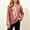 Red, variant on Lutiedan Metallic Sequin Tops for Girls Holographic Glitter Long Sleeve Dance Shirts Sparkle Crewneck Party Shirts Size 2-15