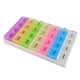 thumbnail image 5 of Organizador semanal de tabletas ANGGREK Organizador de medicamentos de 7 días 28 compartimentos plástico duradero, 5 of 8
