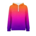 thumbnail image 4 of Womens Zip Up Hoodie, Long Sleeve Pullover for Women Fall Fashion Loose Fit Ombre Tie Dye Hooded Sweatshirts with Pockets, 4 of 4