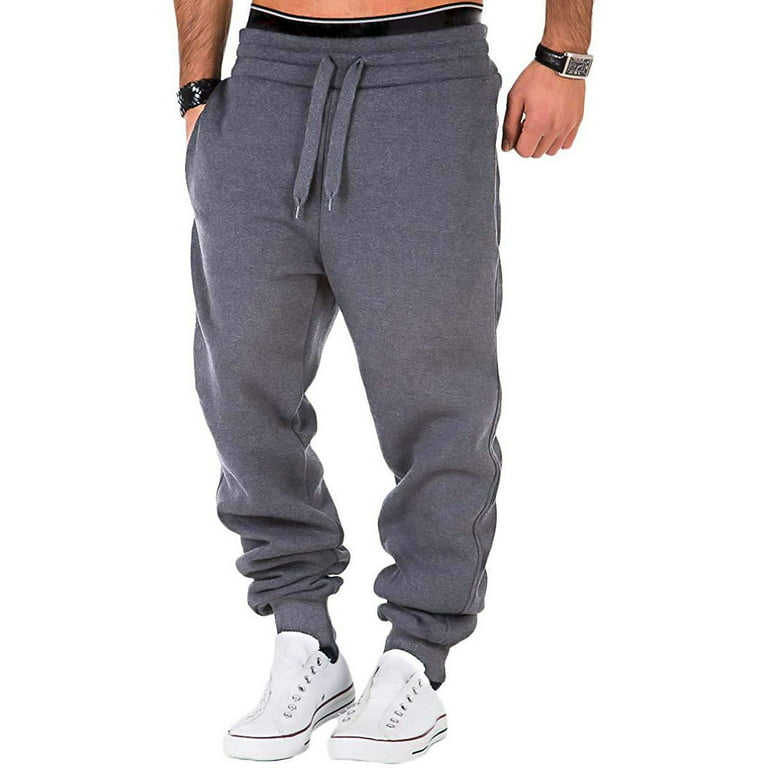 Diconna Man Sweatpants Drawstring Exercise Gym Exercise Casual Trousers  Jogging Pants 
