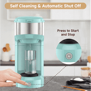 Single Serve Coffee Maker for K Pod, 2-in-1 Coffee Maker Single Serve & Ground Coffee Brewer, Quick Brew 6 to 14oz Brew size Carefree Auto Shut Off Small Coffee Machine for Apartment