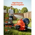 thumbnail image 4 of VEVOR Water Pressure Pump, 110V AC 4 GPM, 3-Chamber On Demand Electric Diaphragm Water Transfer Pump, 45 PSI Max Pressure, Automatic Pressure Switch, for Home Kitchen Garden Irrigation Car Washing, 4 of 9