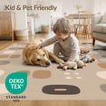 thumbnail image 4 of ODIKA 5'x7' Beige Brown Geometric Pattern Decor Washable Area Rug Modern Abstract Shapes with Natural Flair for Guest Room, Lounge, Apartment, Non-Slip Low Profile, Stain Resistant, 4 of 7