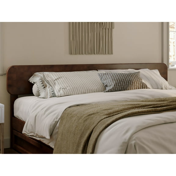 AFI, Florence King Solid Wood Headboard, Walnut