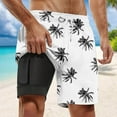 thumbnail image 2 of Men's Swim Trunks Compression Liner Board Shorts Bathing Suit With Zipper Pockets For Beach Surf Swimming, 2 of 2