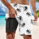 thumbnail image 2 of Bañador para hombre con forro compresivo: bañador tipo board short, bolsillos, cintura elástica, estampados coloridos, secado rápido (S-XXXXXL), deportes de playa, 2 of 2