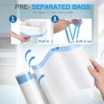 thumbnail image 4 of 200 Count Small Trash Bags 2-4 Gallon Drawstring Garbage Can Liners, 4 of 6