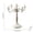 White, variant on Vintage 5 Arm Candelabra 12 Inch Iron Candle Holder for Dining Table Centerpiece Romantic Dinner Home Decor Wedding Reception Decoration Detachable Design