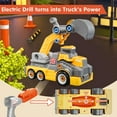 thumbnail image 6 of Kids Take Apart Toys for 3-8 Year Old for Boys Girls Excavator Vehicles Trucks Construction Toys with Electric Drill Assembly Building Toys Xmas Birthday Gifts Learning Toys, 6 of 9