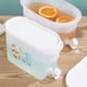 thumbnail image 1 of Dispensador de agua fría con grifo - Tetera para bebidas aislante de gran capacidad de 3,5L para té, limonada y jarabe - Plástico blanco, 1 of 6