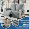 thumbnail image 3 of Lavish Cover 100% Waterproof Recliner Loveseat Cover, 2 Pieces Non-Slip Recliner Couch Slipcovers, Washable Furniture Protector with Pockets & Elastic Straps for Kids Pets, 2 Seaters, Light Gray, 3 of 8