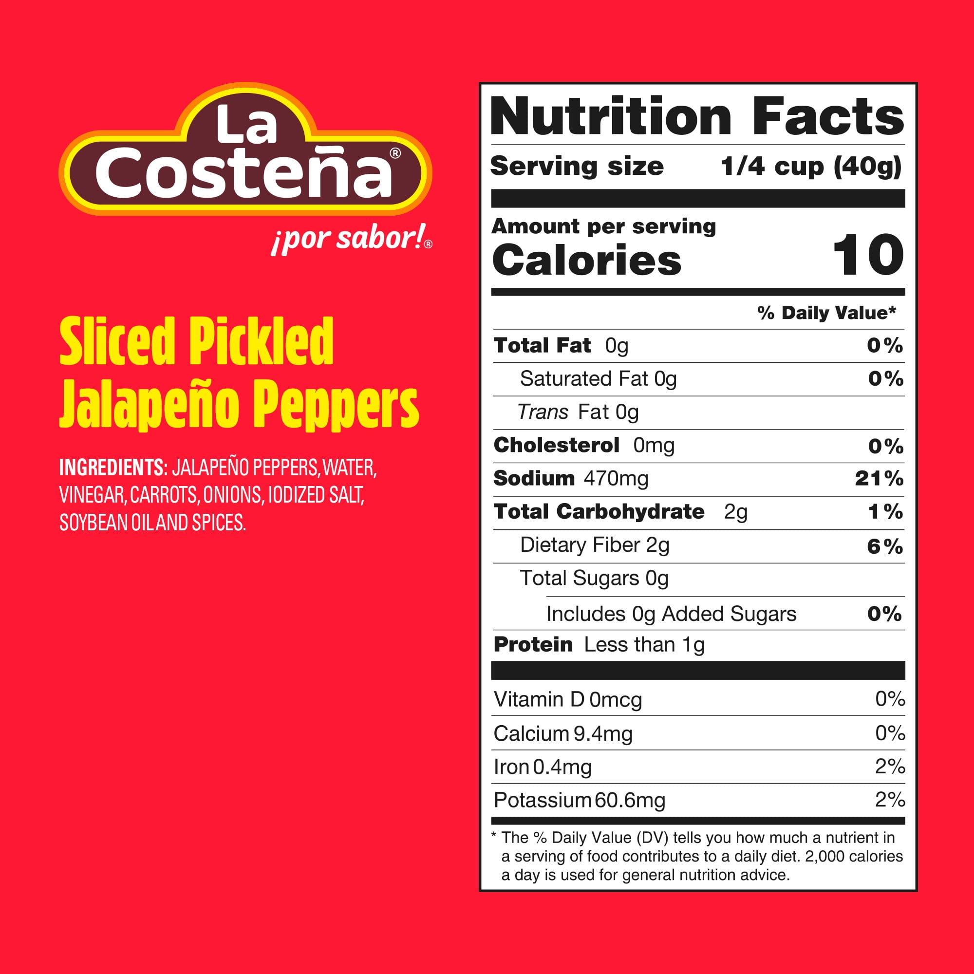 (12 pack) La Costeña Pickled Sliced Jalapenos, 28 oz