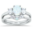 thumbnail image 2 of LaRaso & Co His Her Wedding Engagement Ring Set TRIO Couples Rings for Men Women, 2 of 6