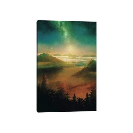 TIMUBA Mountain Canvas Wall Art, Milky Way Starry Sky Mountain Wall ...