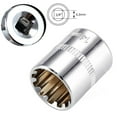 thumbnail image 3 of Lefu 12 Point Mirror Short Socket Head 1/4 Drive Torx Bit Ratchet Wrench Adapter, 3 of 9